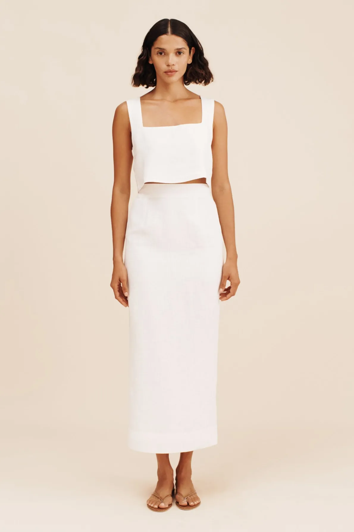 ALICE CROP TOP - IVORY