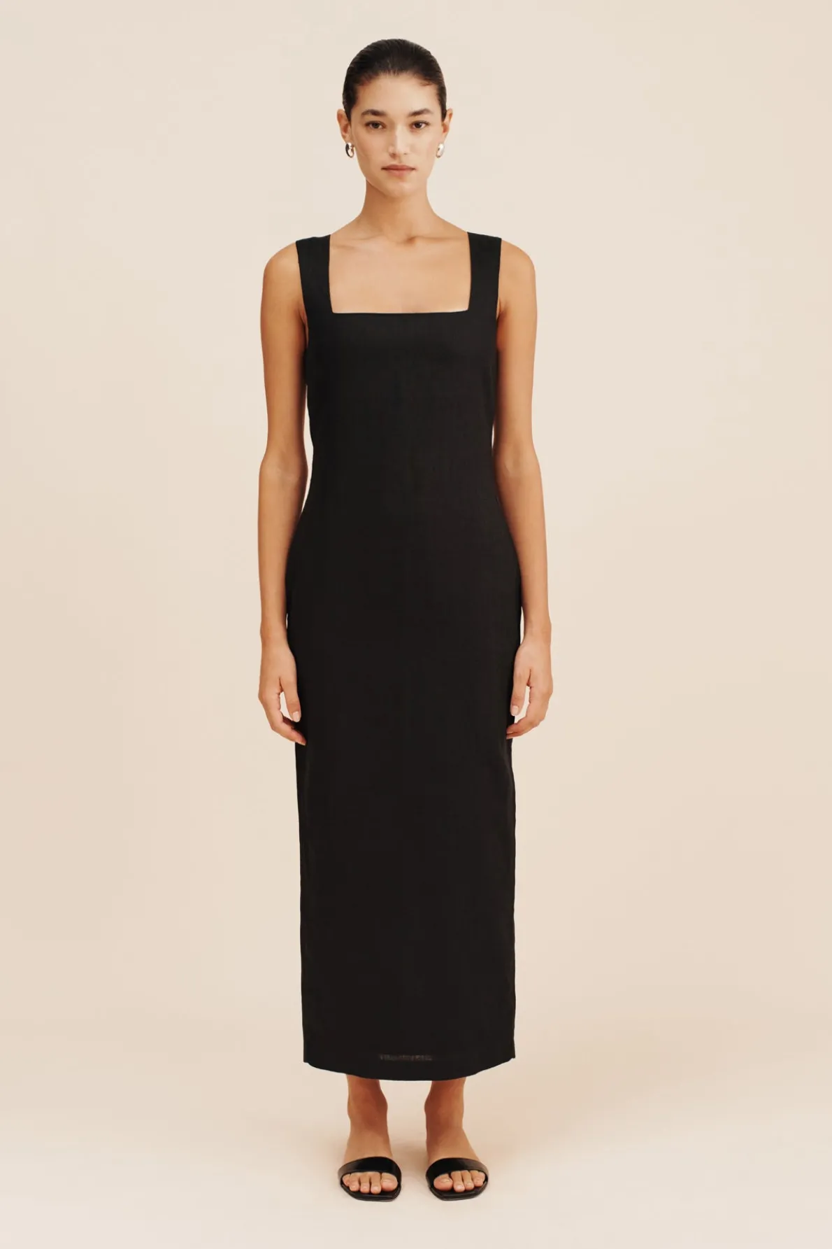 ALICE MIDI DRESS - BLACK