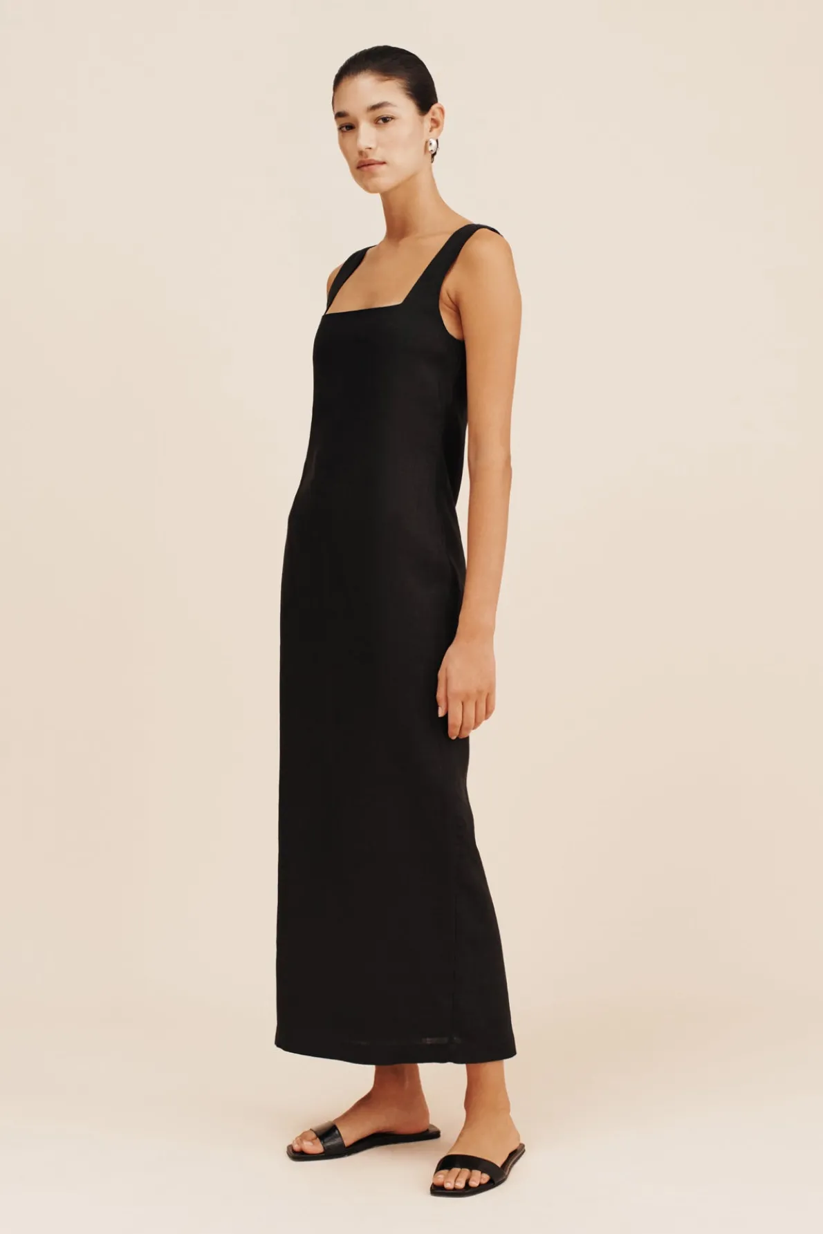 ALICE MIDI DRESS - BLACK