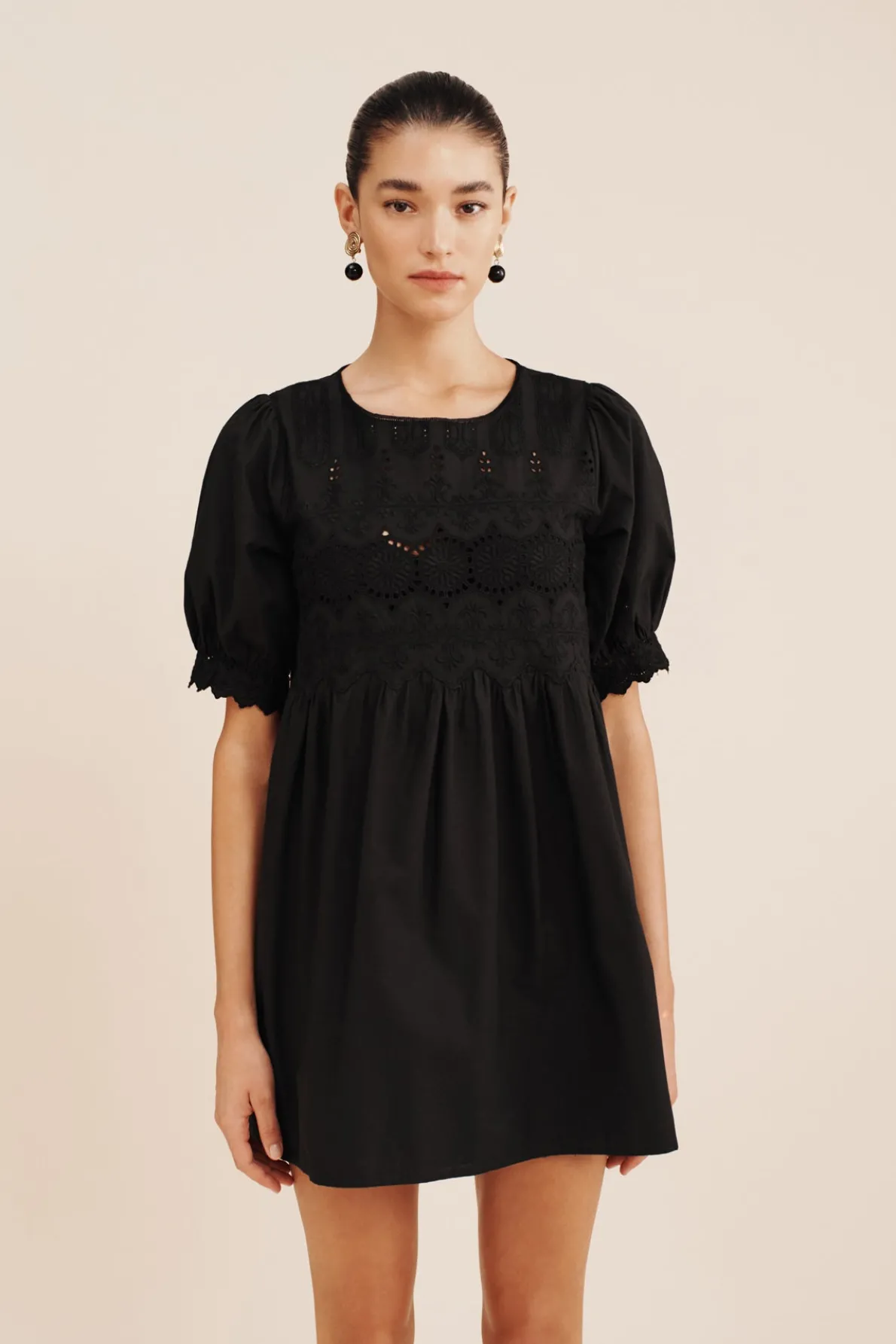 AMELIA MINI DRESS - BLACK