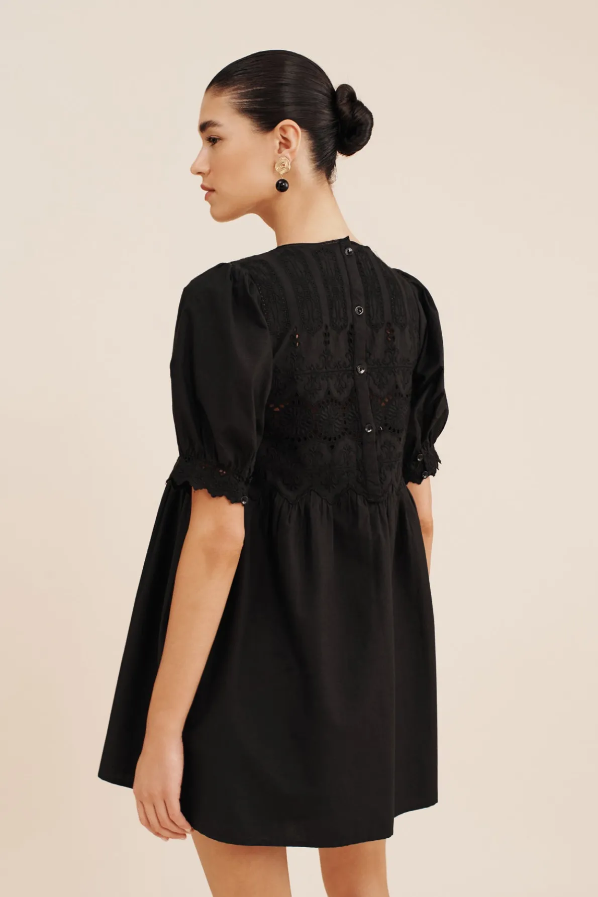 AMELIA MINI DRESS - BLACK