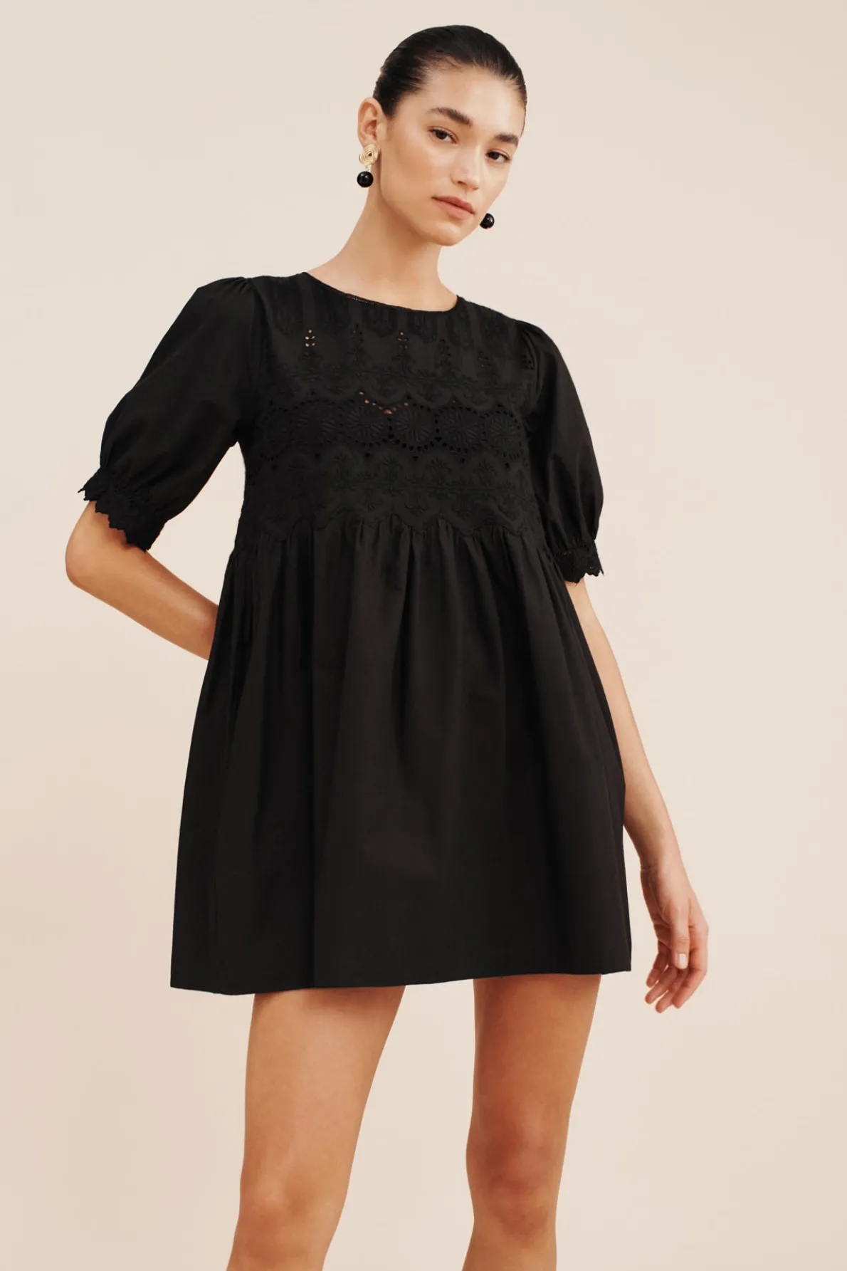 AMELIA MINI DRESS - BLACK