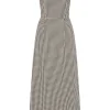 AMELIA SQUARE NECK DRESS - GINGHAM