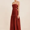 AURELIA DRESS - MERLOT