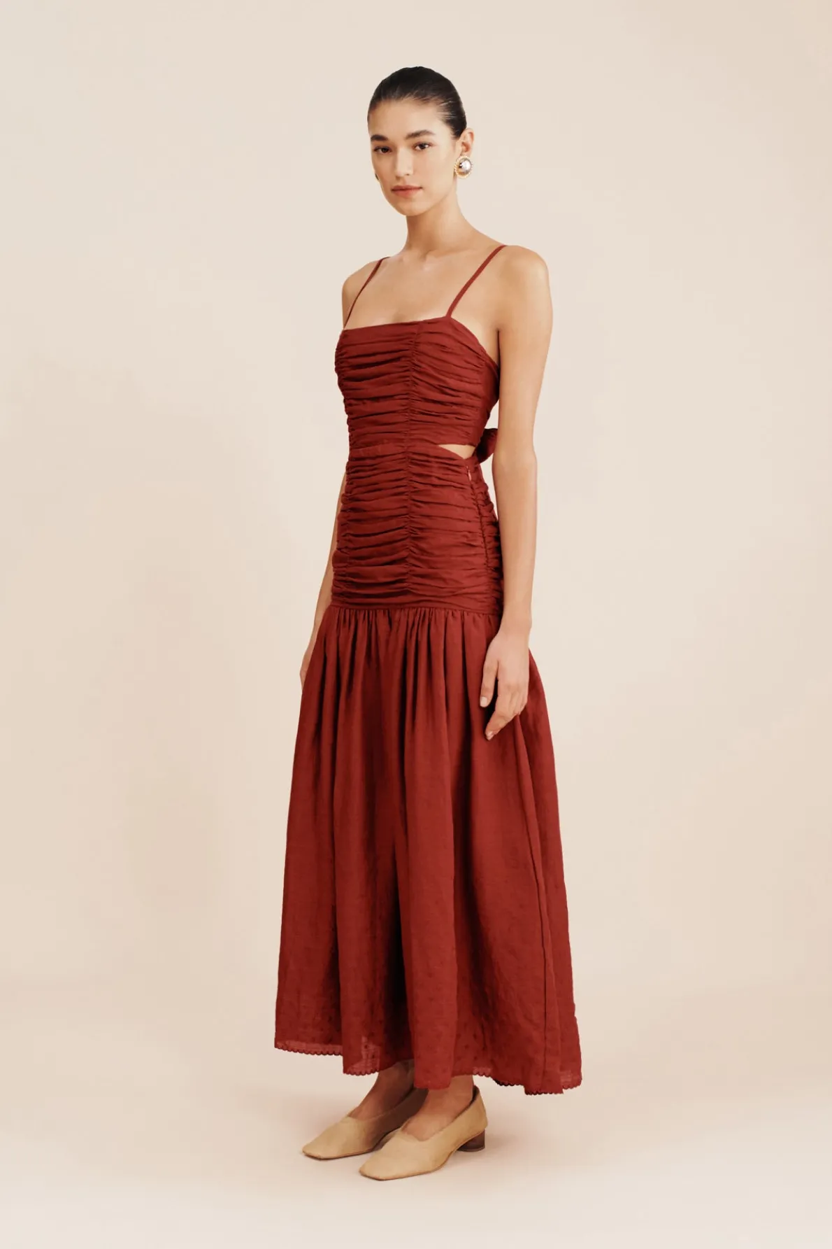 AURELIA DRESS - MERLOT