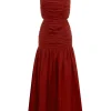 AURELIA DRESS - MERLOT