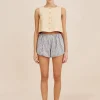 AURELIA SHORT - BLUE GINGHAM