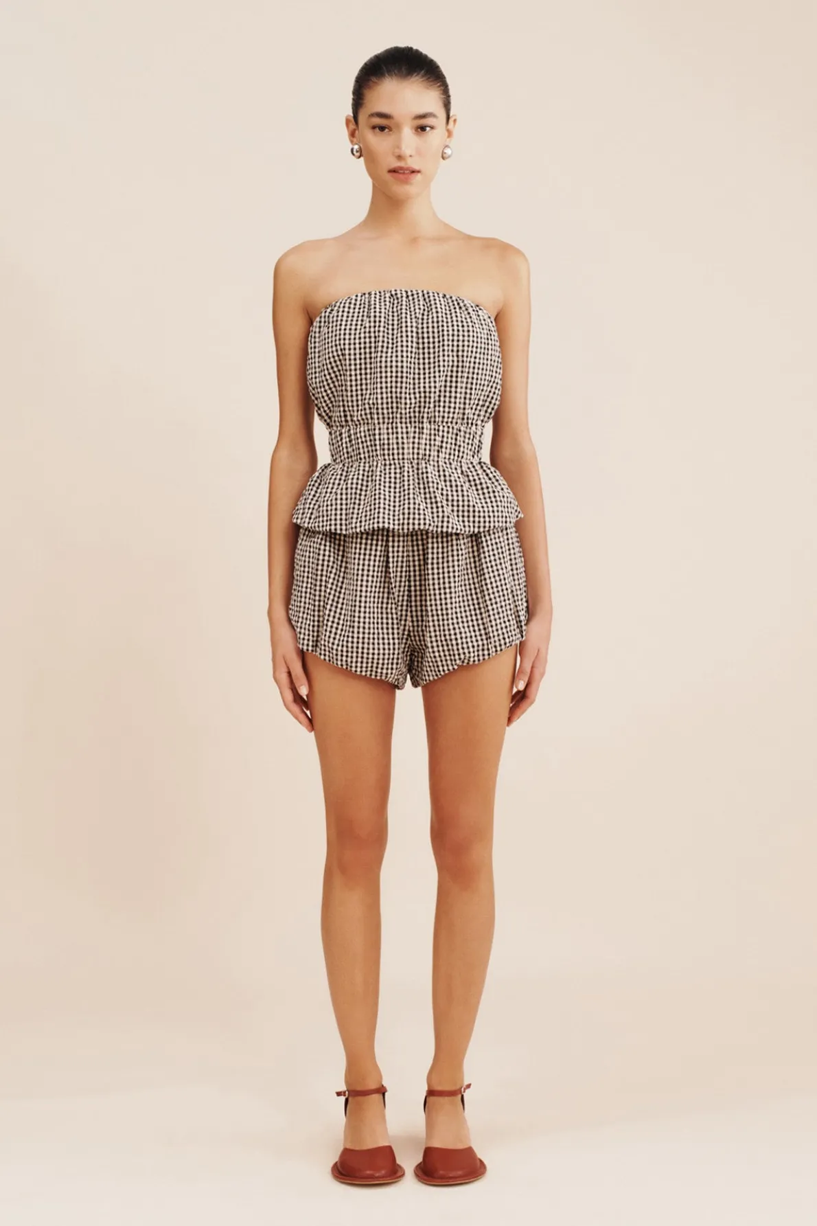 AURELIA SHORT - GINGHAM