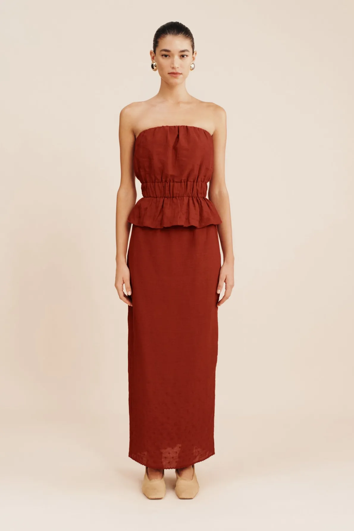 AURELIA SKIRT - MERLOT