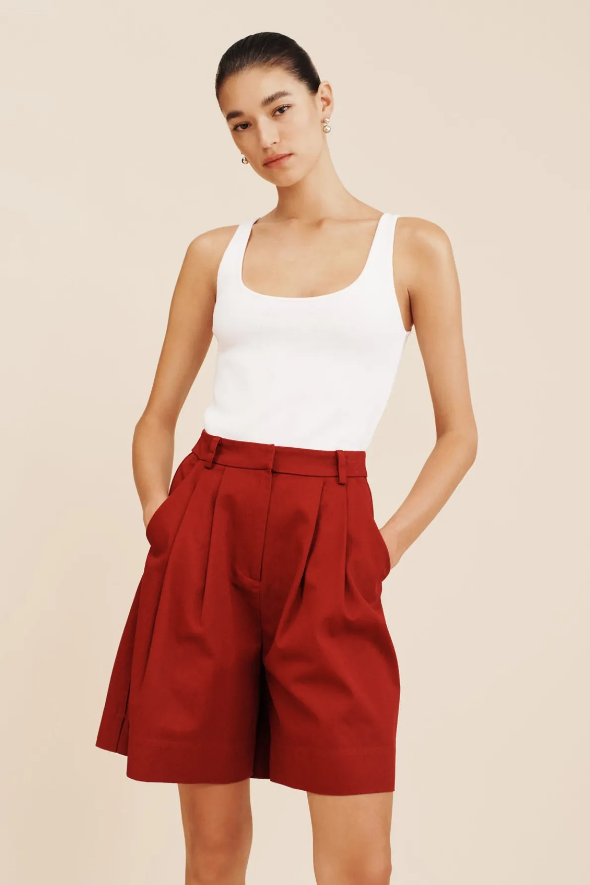 AXEL SCOOP TANK - WHITE