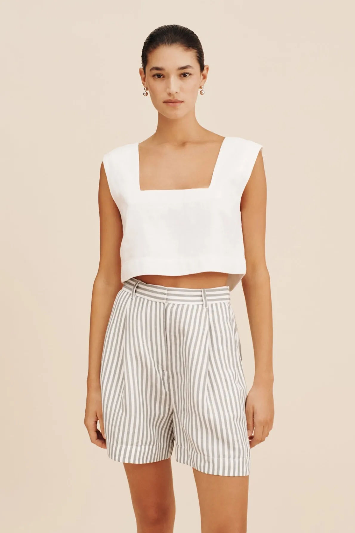 CALEB CROP TOP - IVORY
