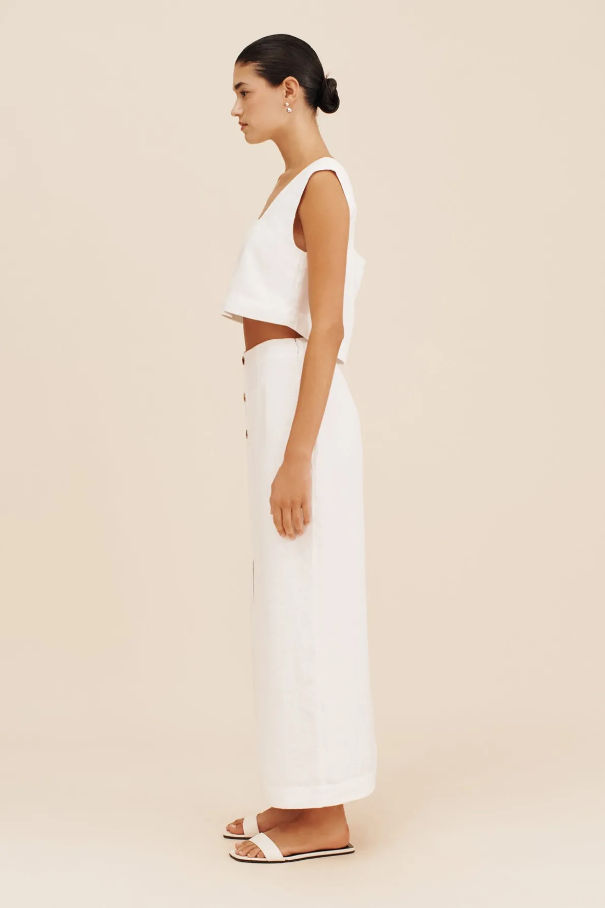 CALEB CROP TOP - IVORY