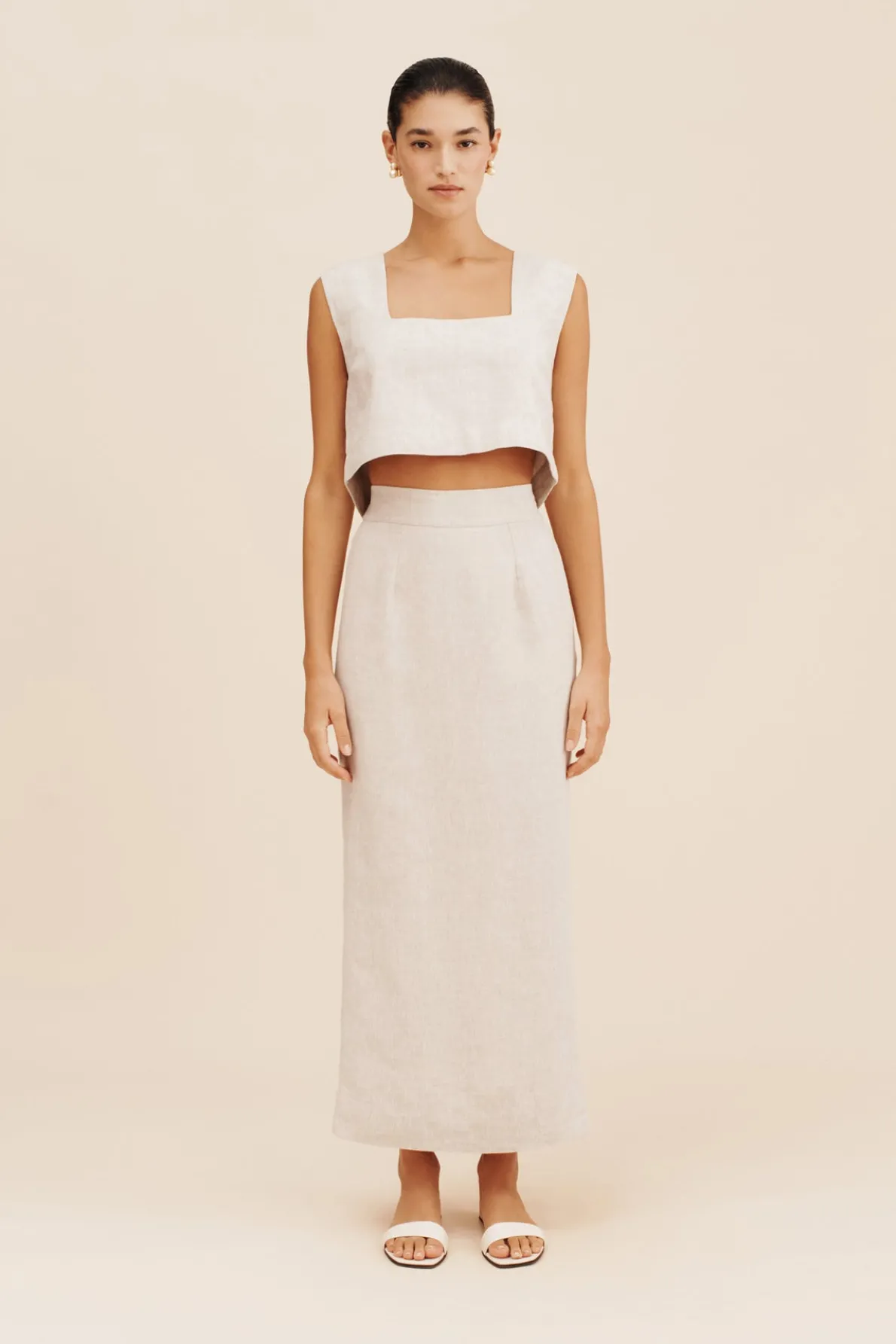 CALEB CROP TOP - NATURAL