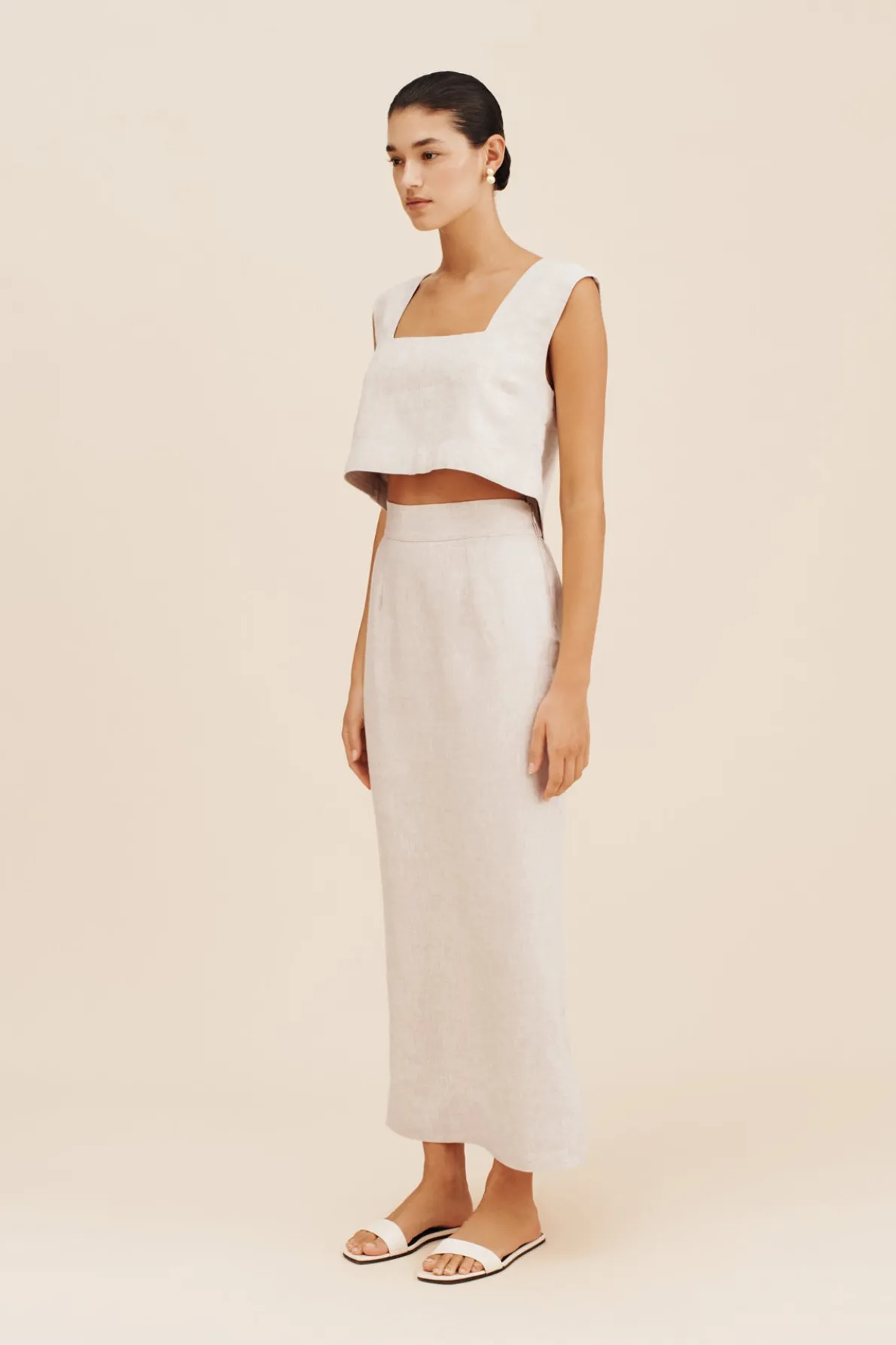 CALEB CROP TOP - NATURAL