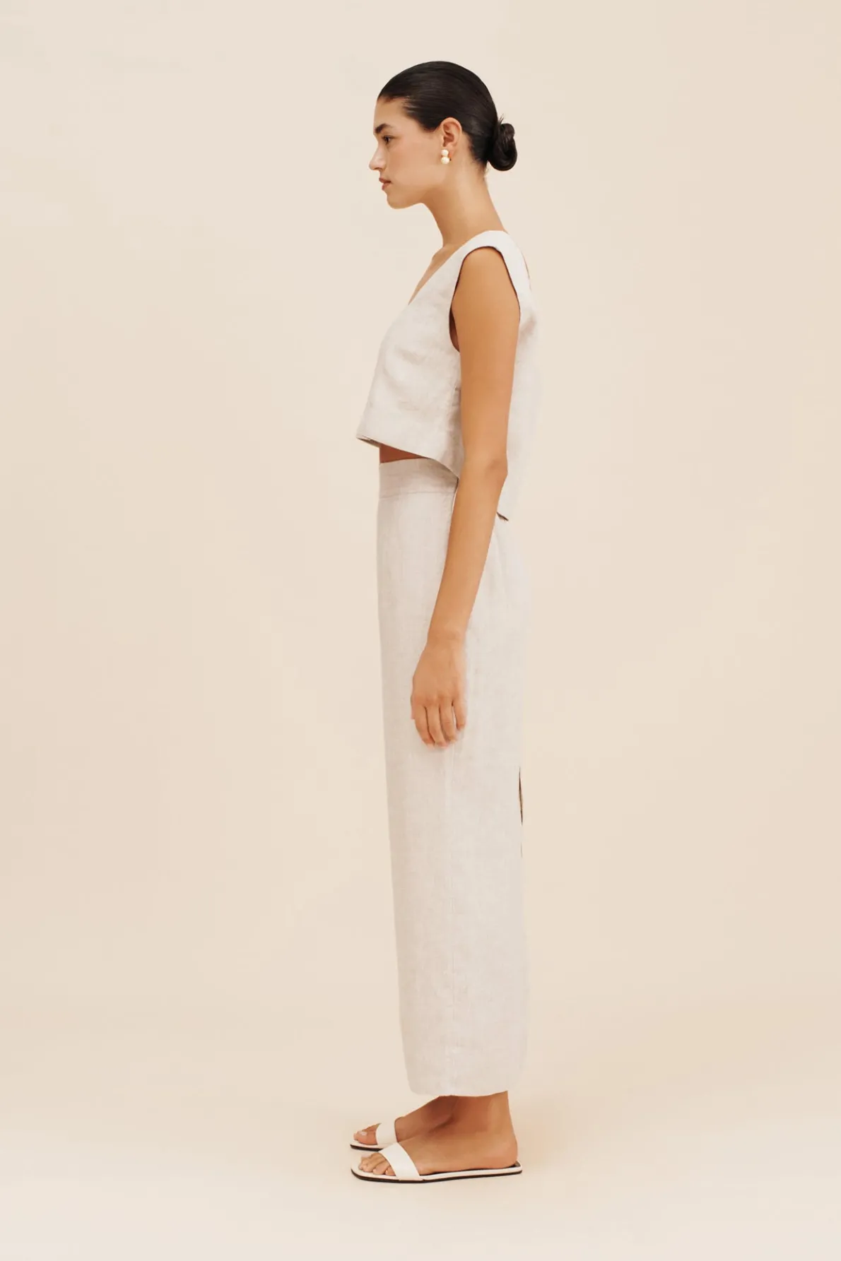 CALEB CROP TOP - NATURAL