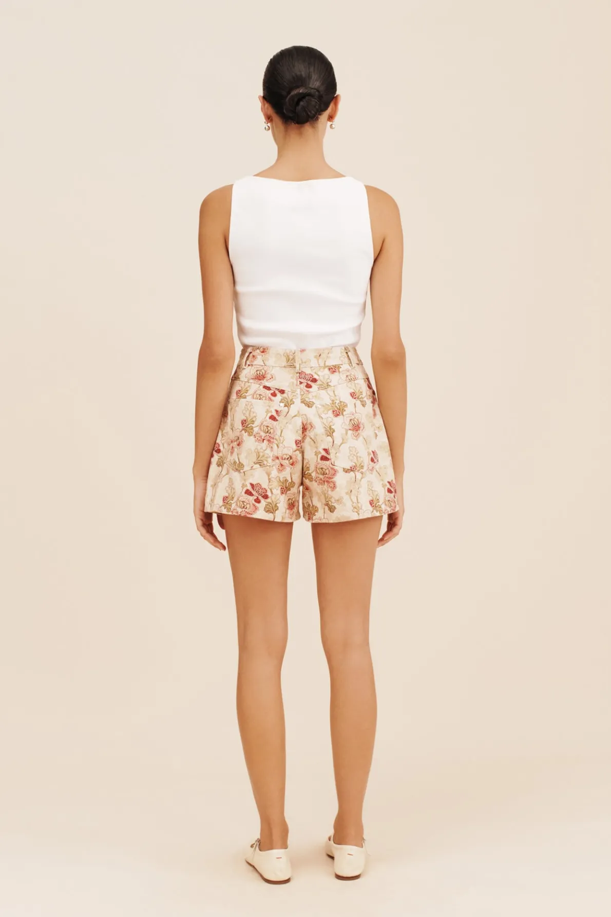 CELINE SHORT - CREAM/MULTI