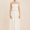 COBY STRAPLESS DRESS - CREAM