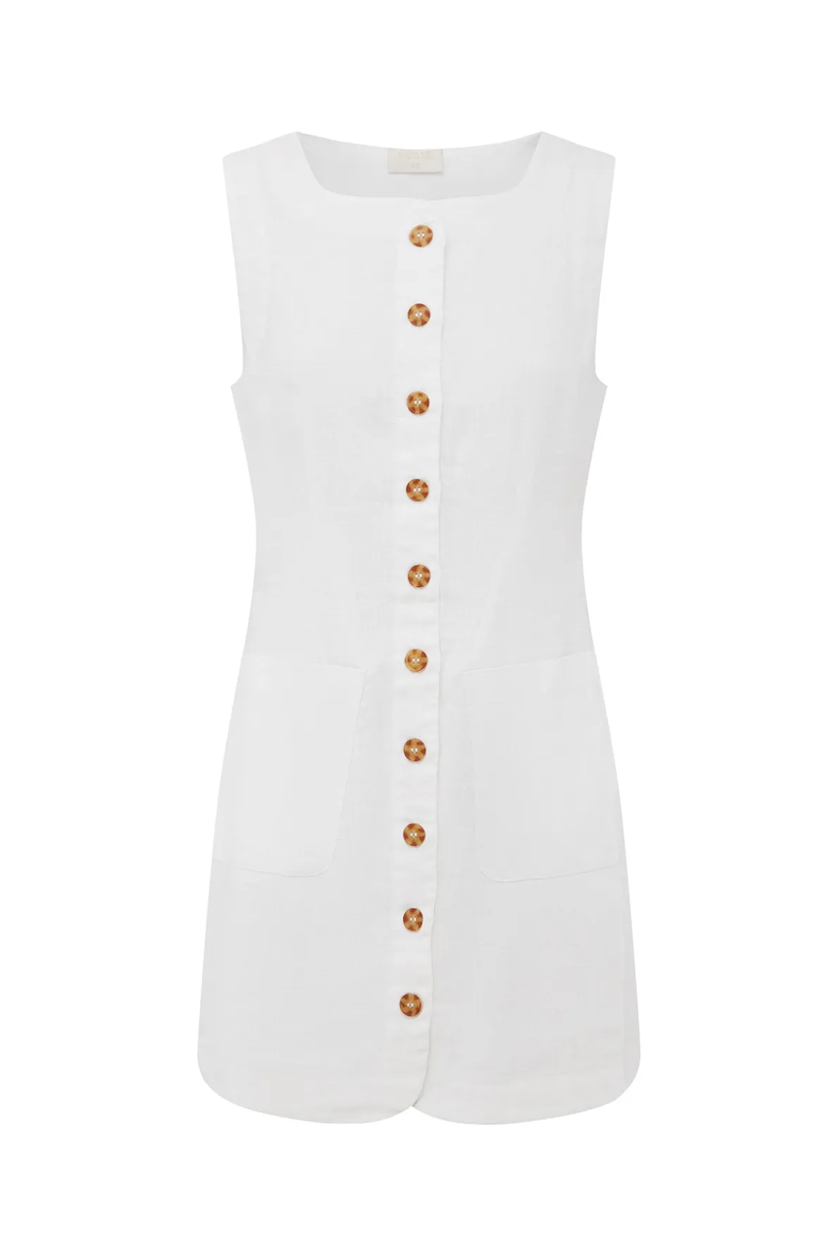 EMMA BUTTON DOWN MINI - IVORY