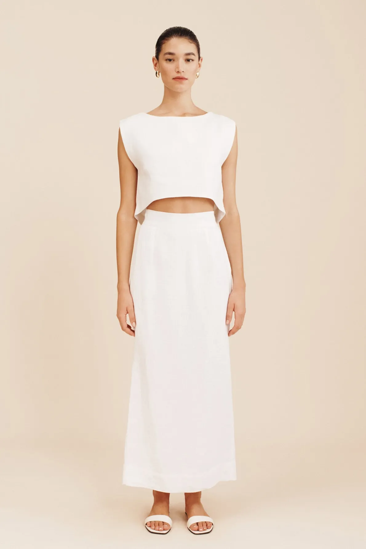 EMMA PENCIL SKIRT - IVORY