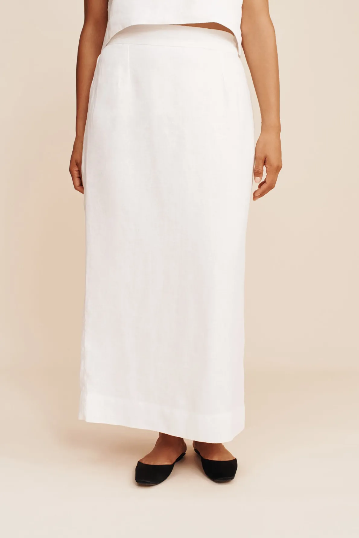 EMMA PENCIL SKIRT - IVORY