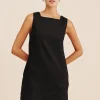 EMMA SHIFT DRESS - BLACK