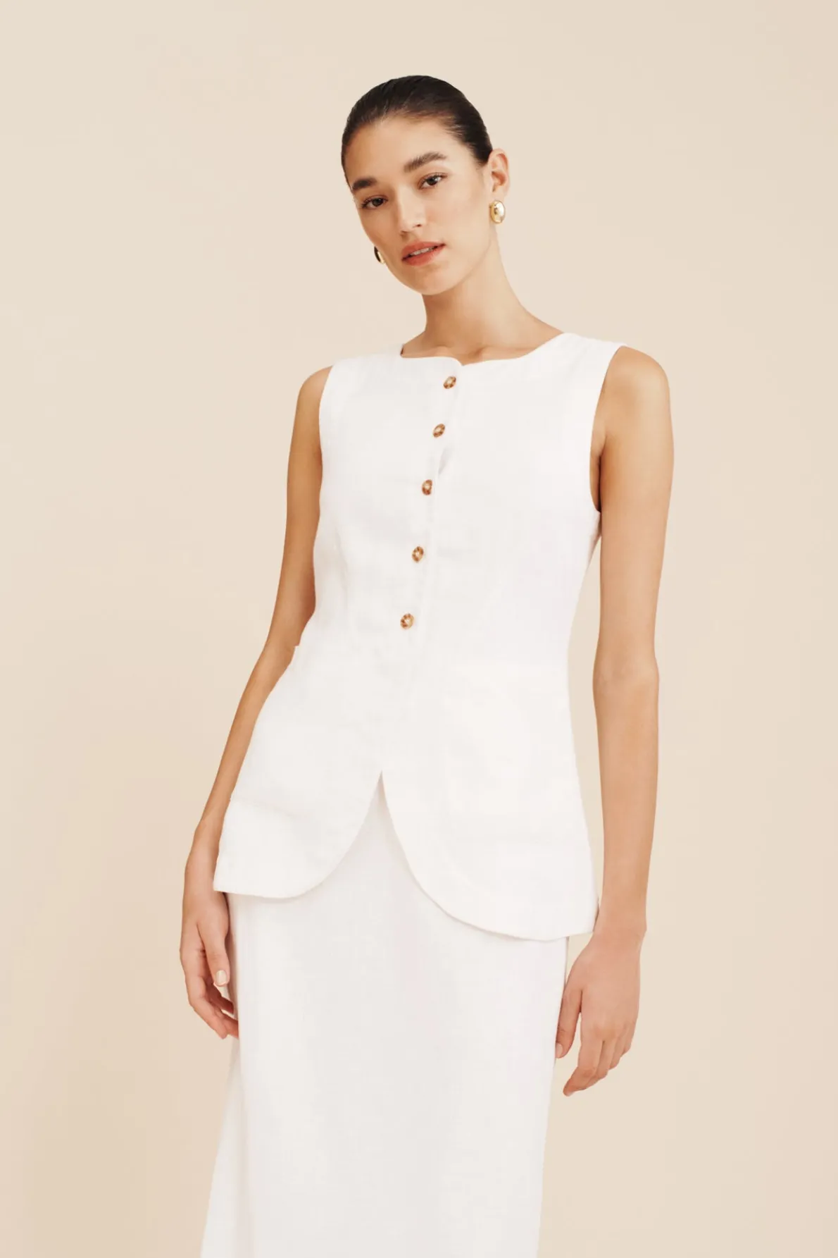 EMMA VEST - IVORY