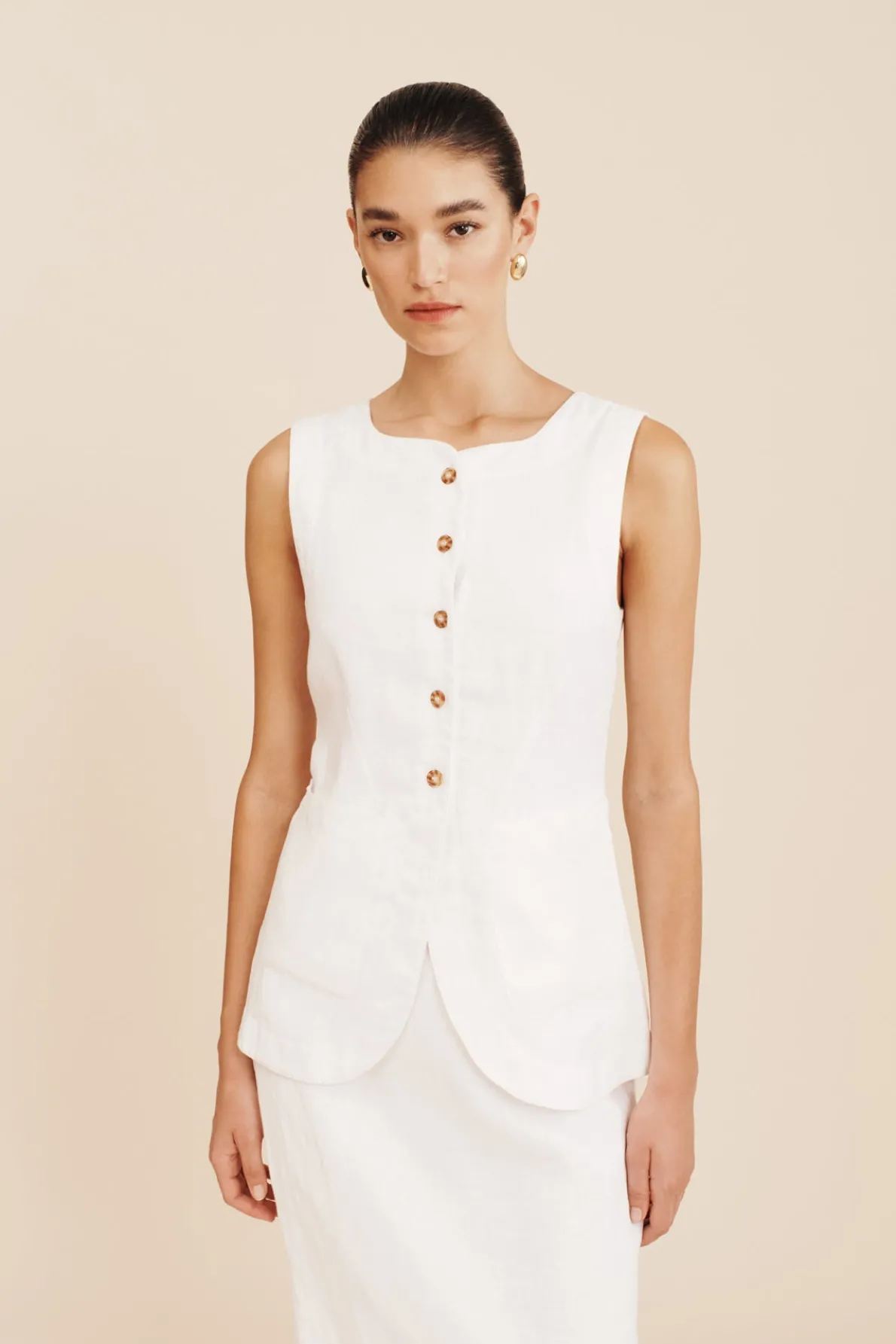 EMMA VEST - IVORY
