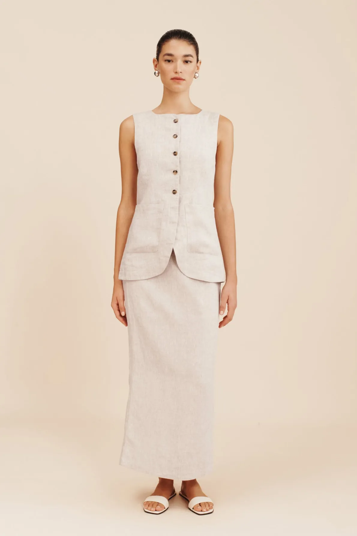 EMMA VEST - NATURAL