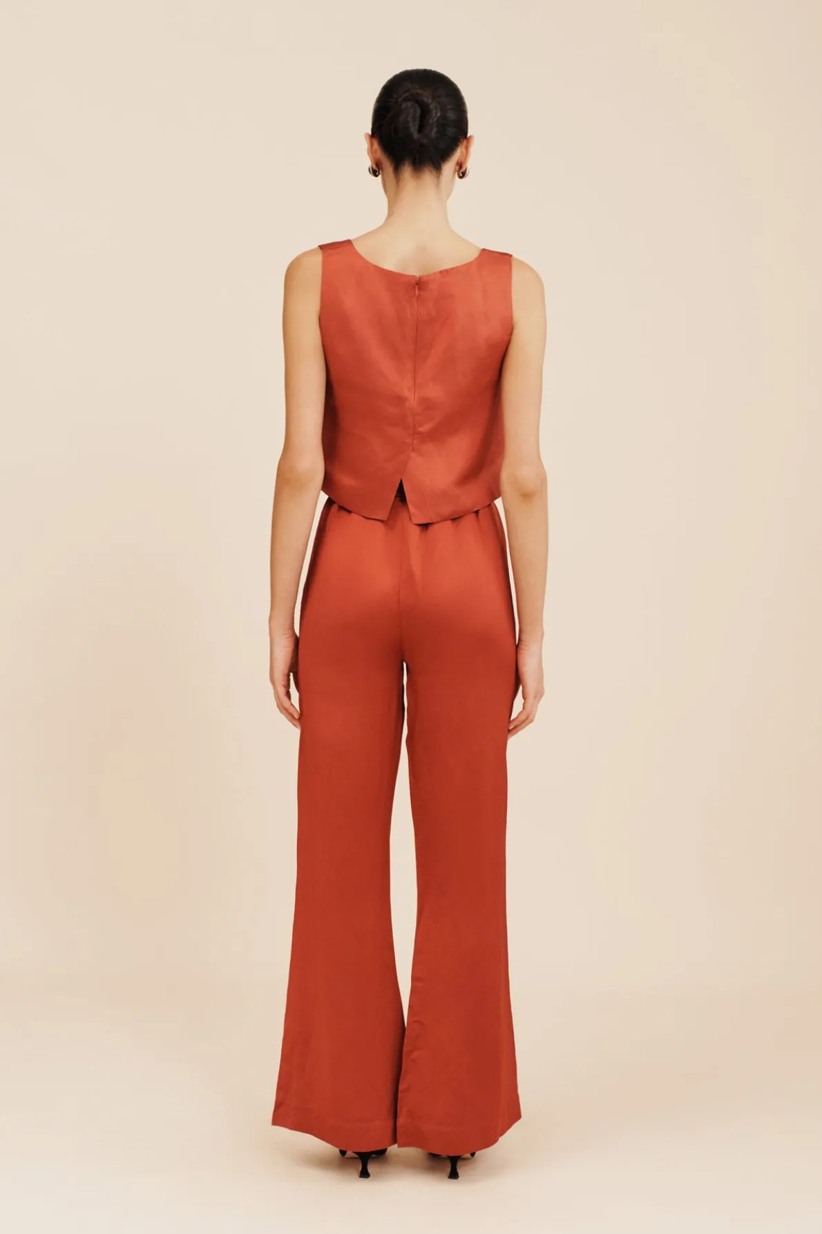 GIGI CROP TOP - REDWOOD