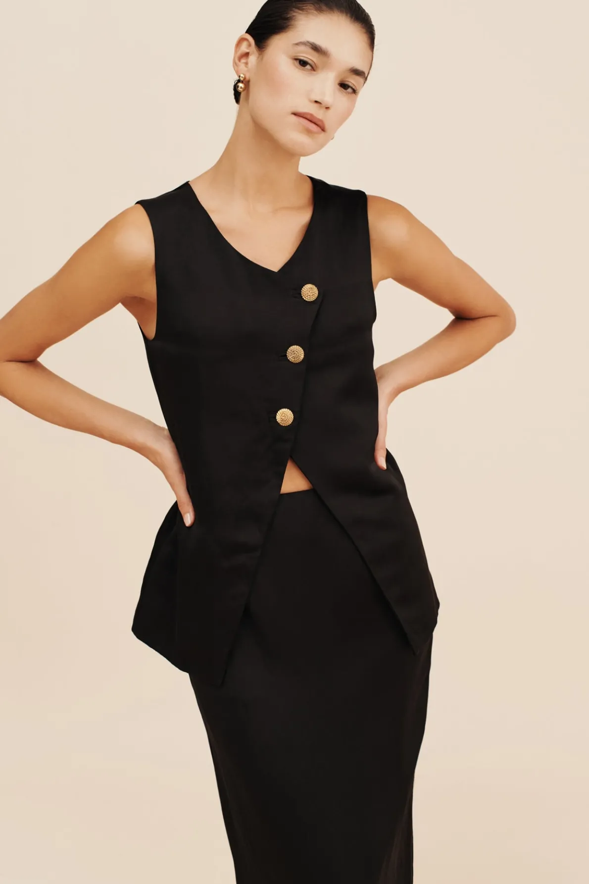 GIGI PENCIL SKIRT - BLACK