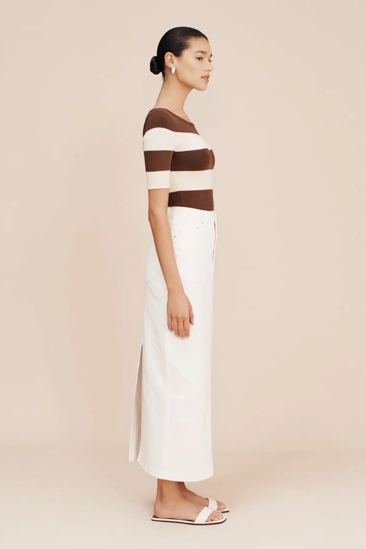 HARVEY SKIRT - VINTAGE WHITE