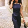 LEILA DRESS - MIDNIGHT