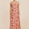 LORI DRESS - SCARLET BLOOM