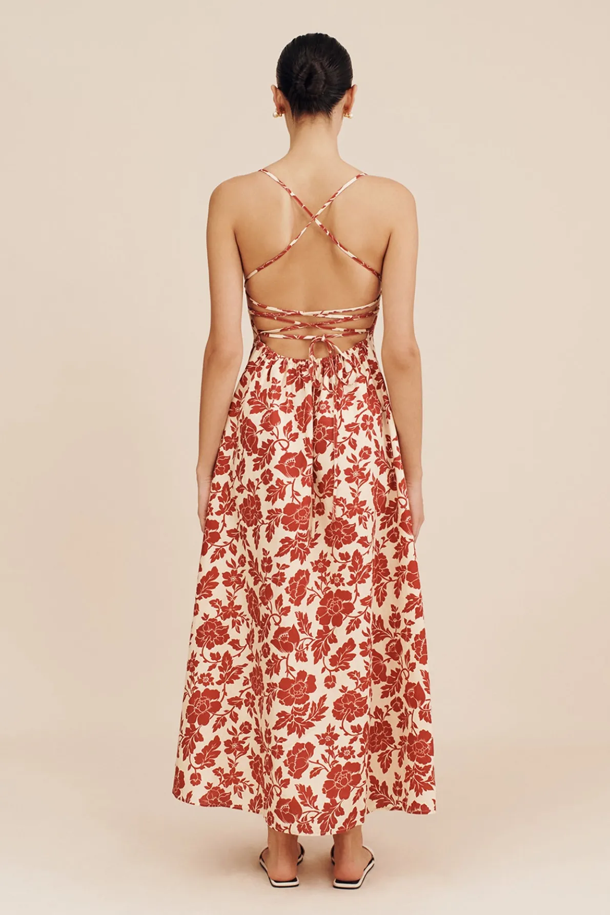 LORI DRESS - SCARLET BLOOM