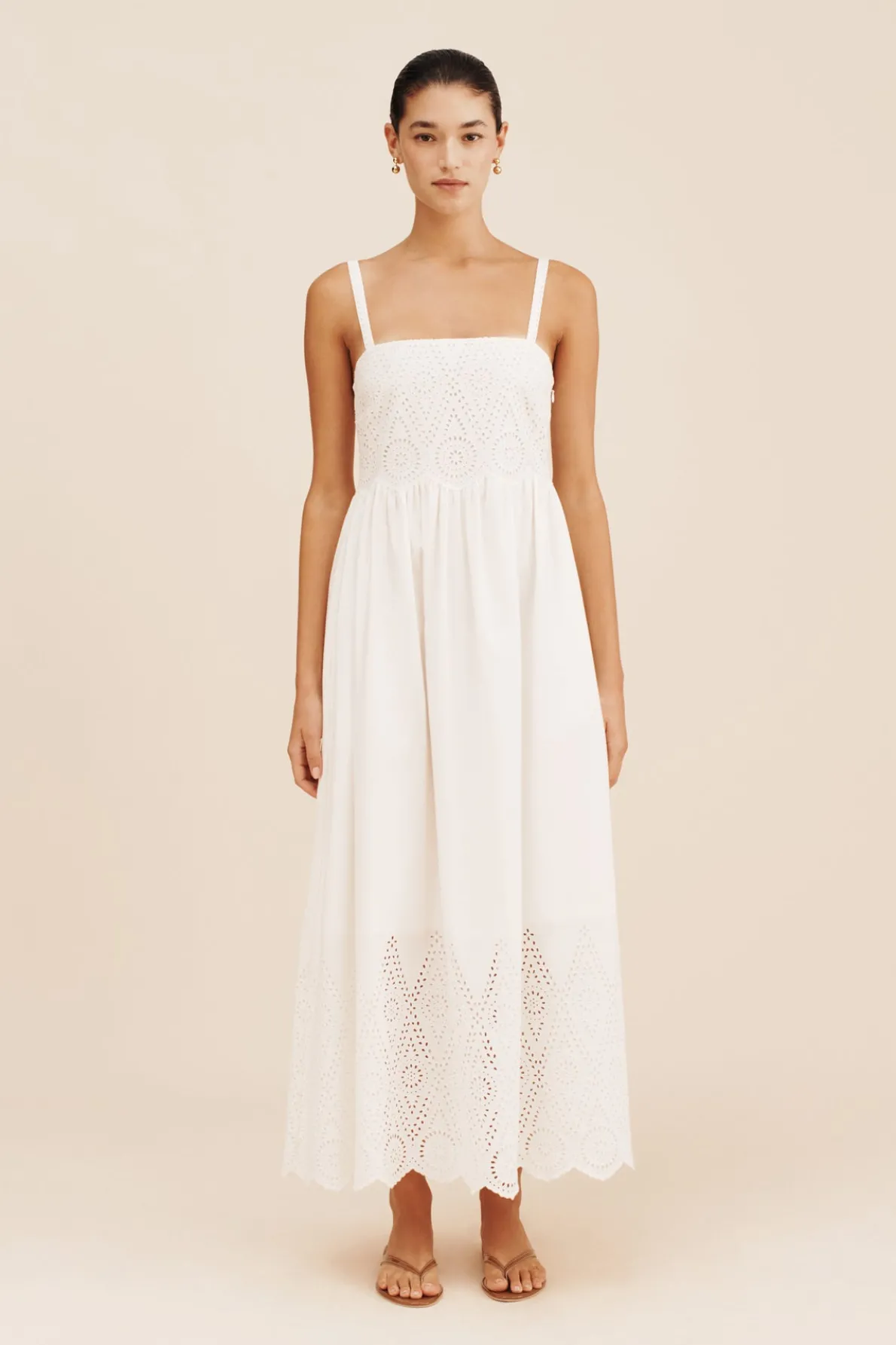 LOUISA DRESS - VINTAGE WHITE