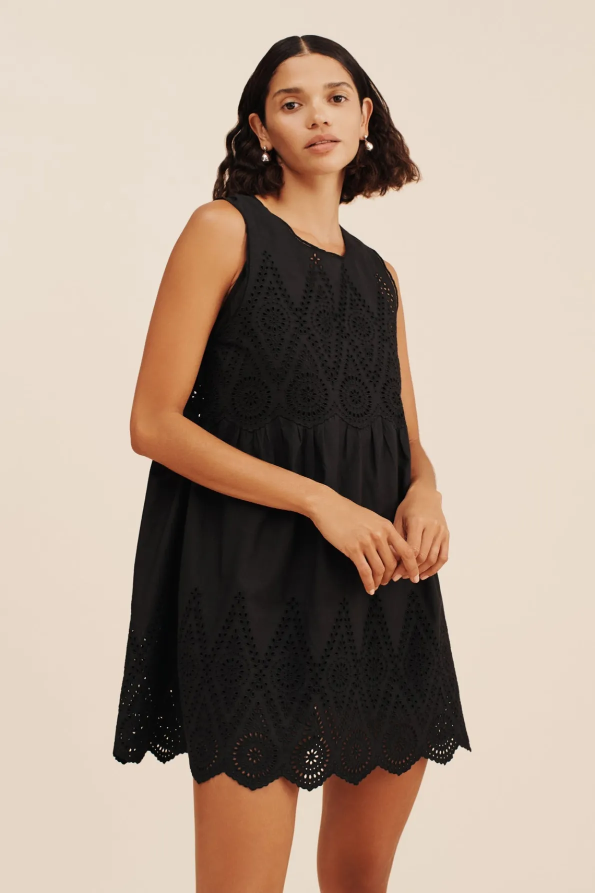 LOUISA MINI DRESS - BLACK