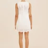 LOUISA MINI DRESS - VINTAGE WHITE