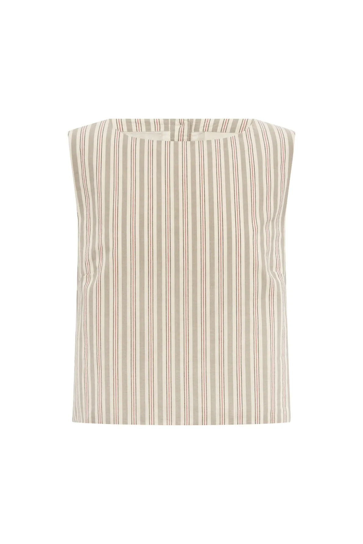 MABEL TOP - BEIGE STRIPE