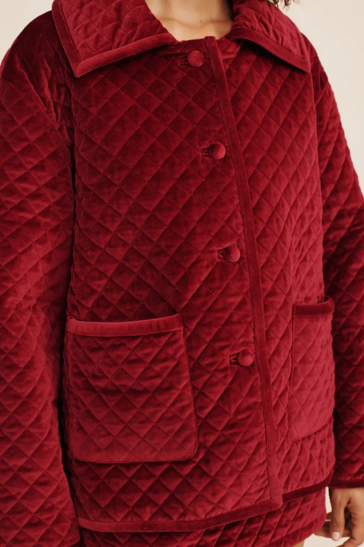 MARLEY JACKET - RED VELVET