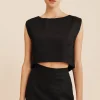 MARTINA CROP TOP - BLACK