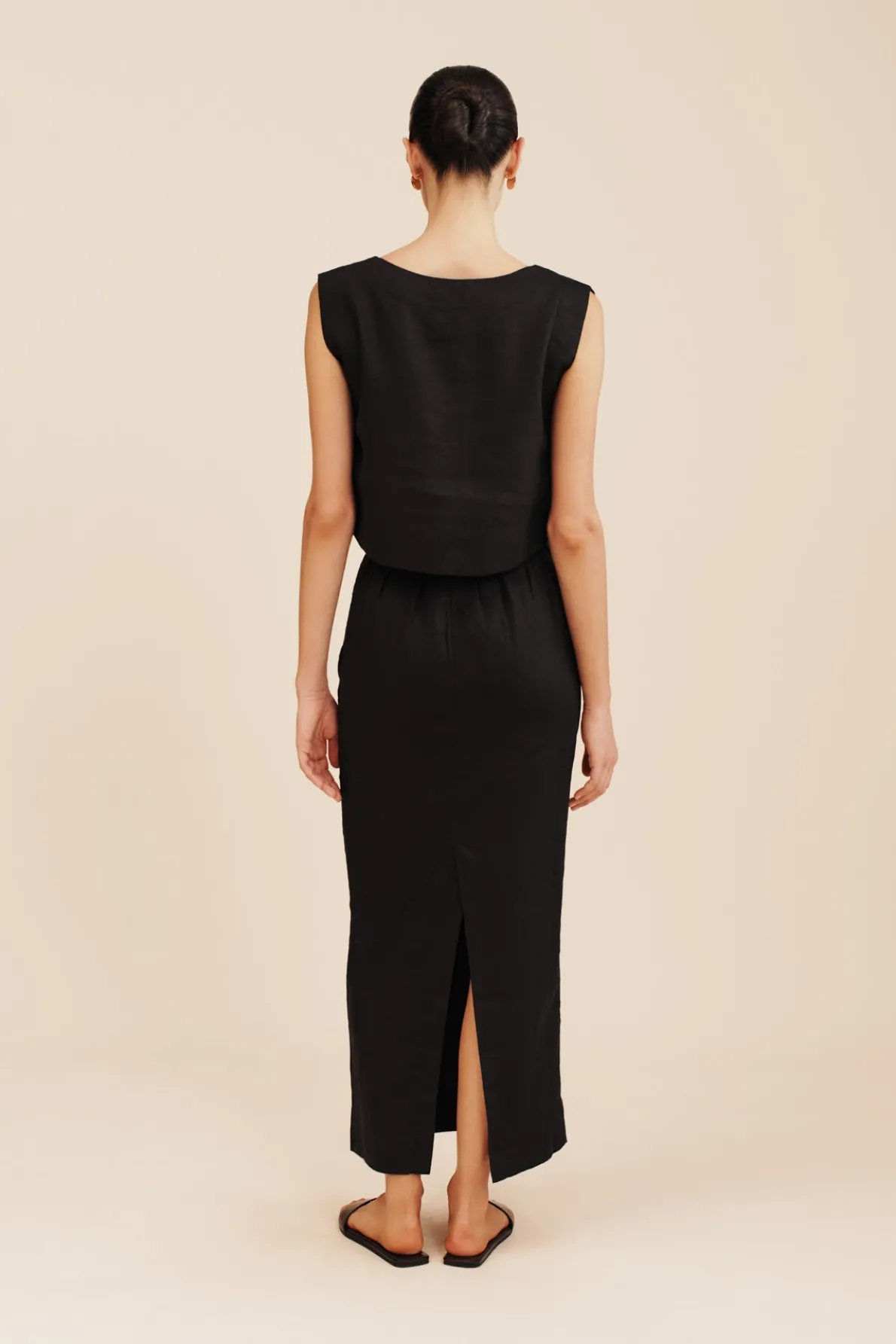 MARTINA CROP TOP - BLACK