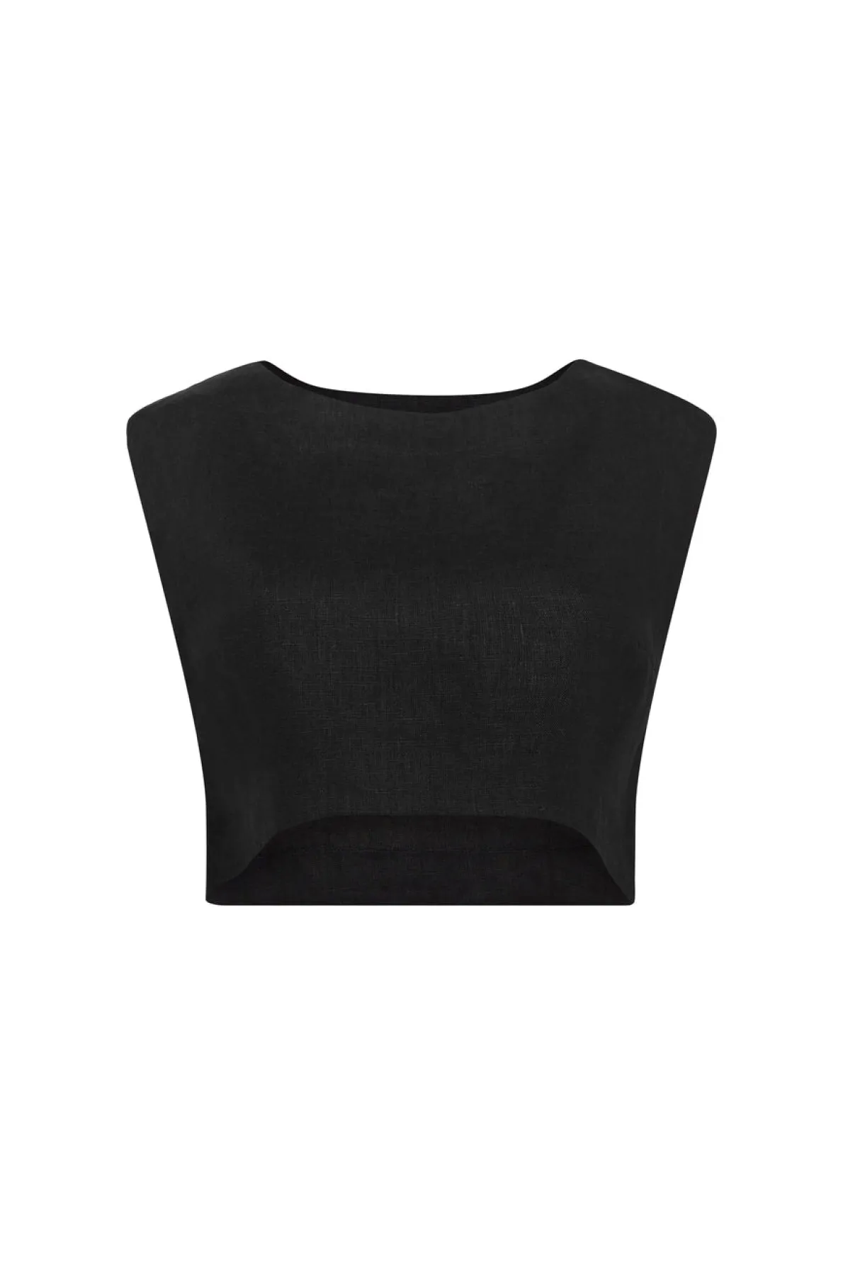 MARTINA CROP TOP - BLACK