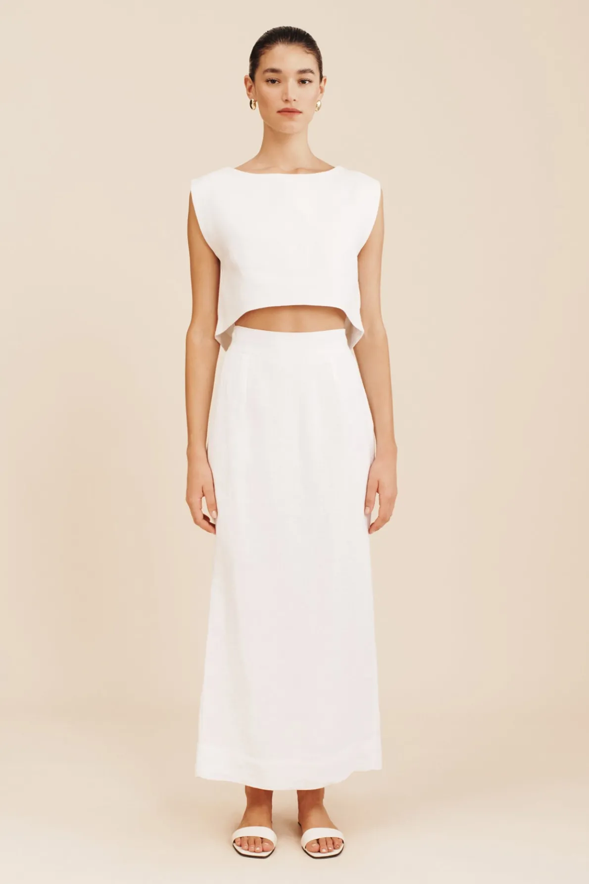 MARTINA CROP TOP - IVORY