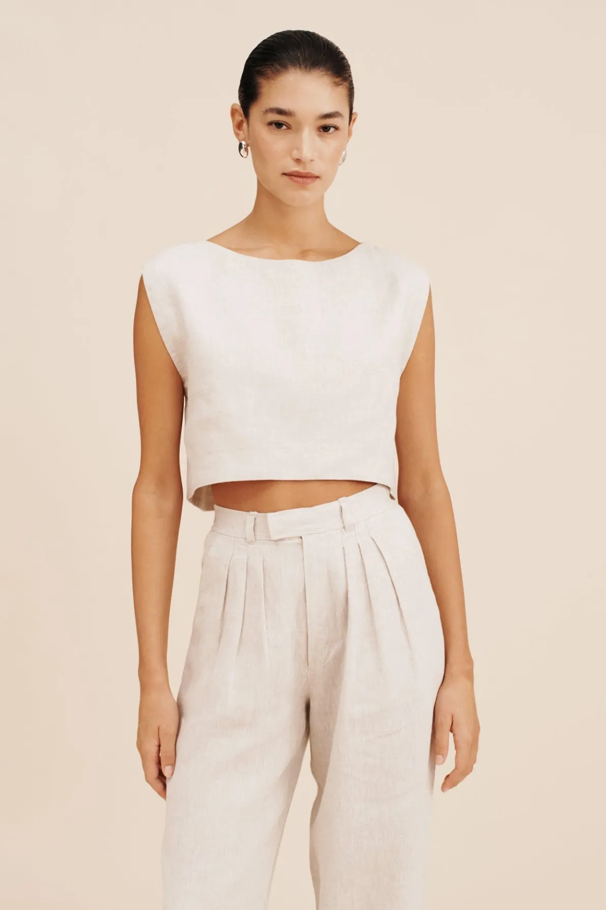 MARTINA CROP TOP - NATURAL