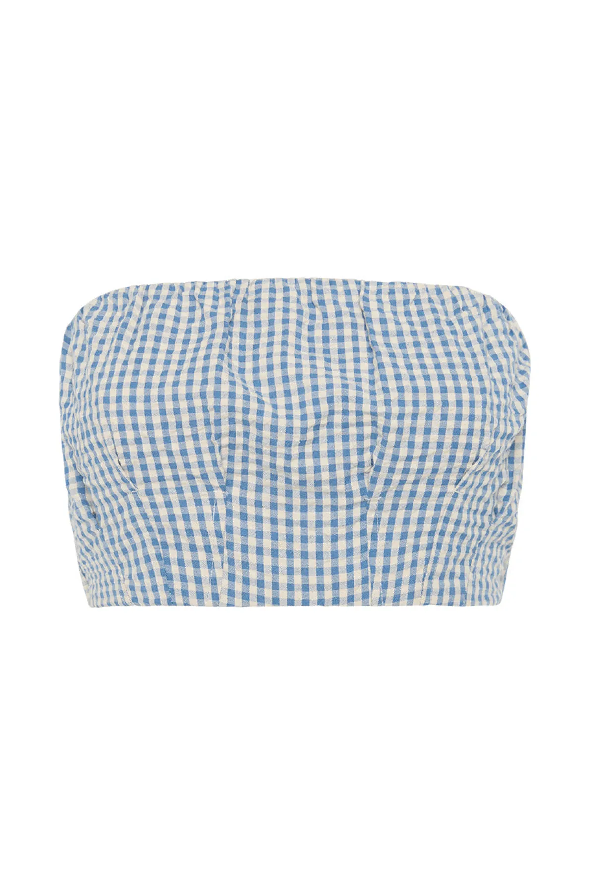 MIRA BANDEAU - BLUE GINGHAM
