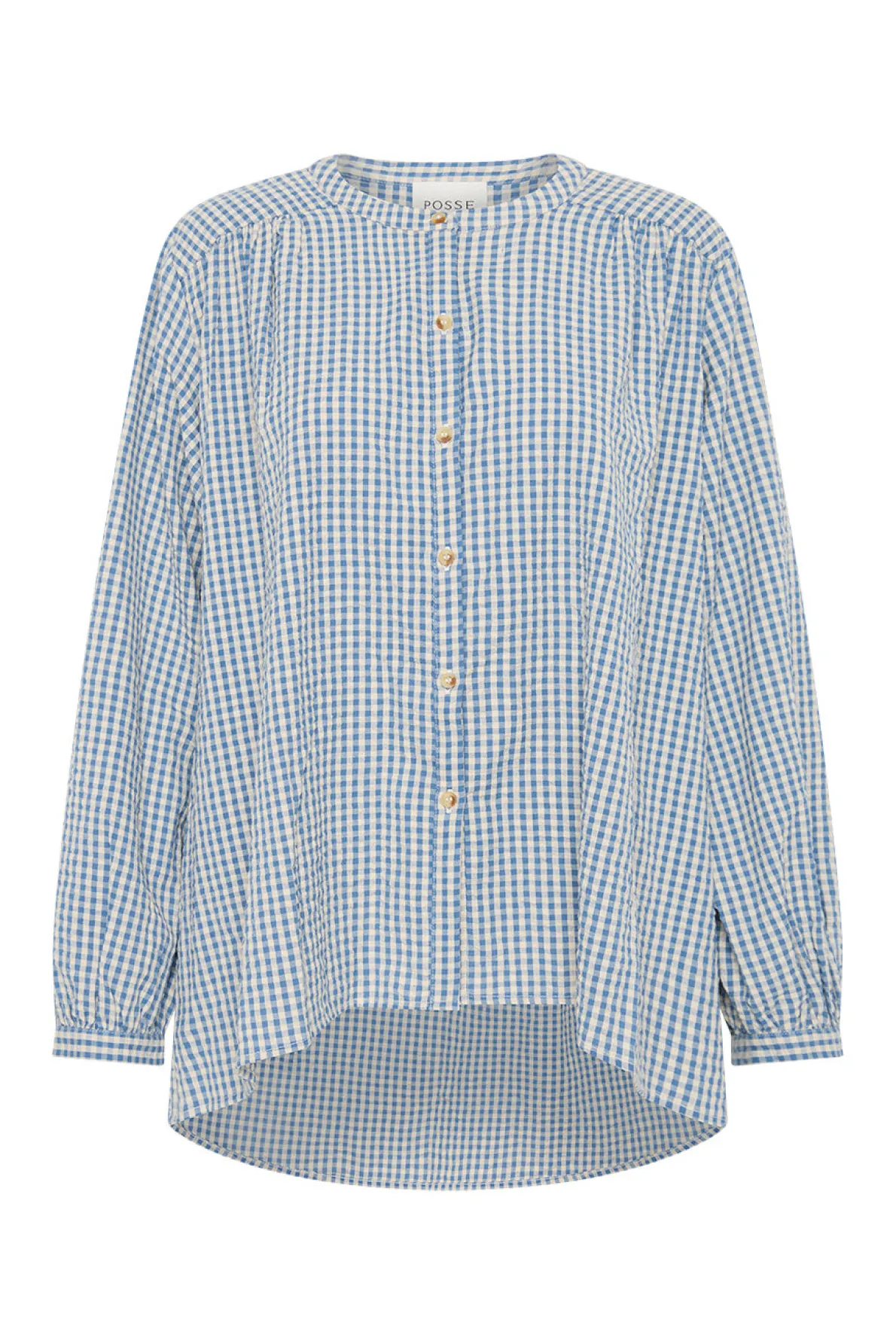 MIRA SHIRT - BLUE GINGHAM