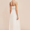 MYLAH STRAPLESS DRESS - CREAM