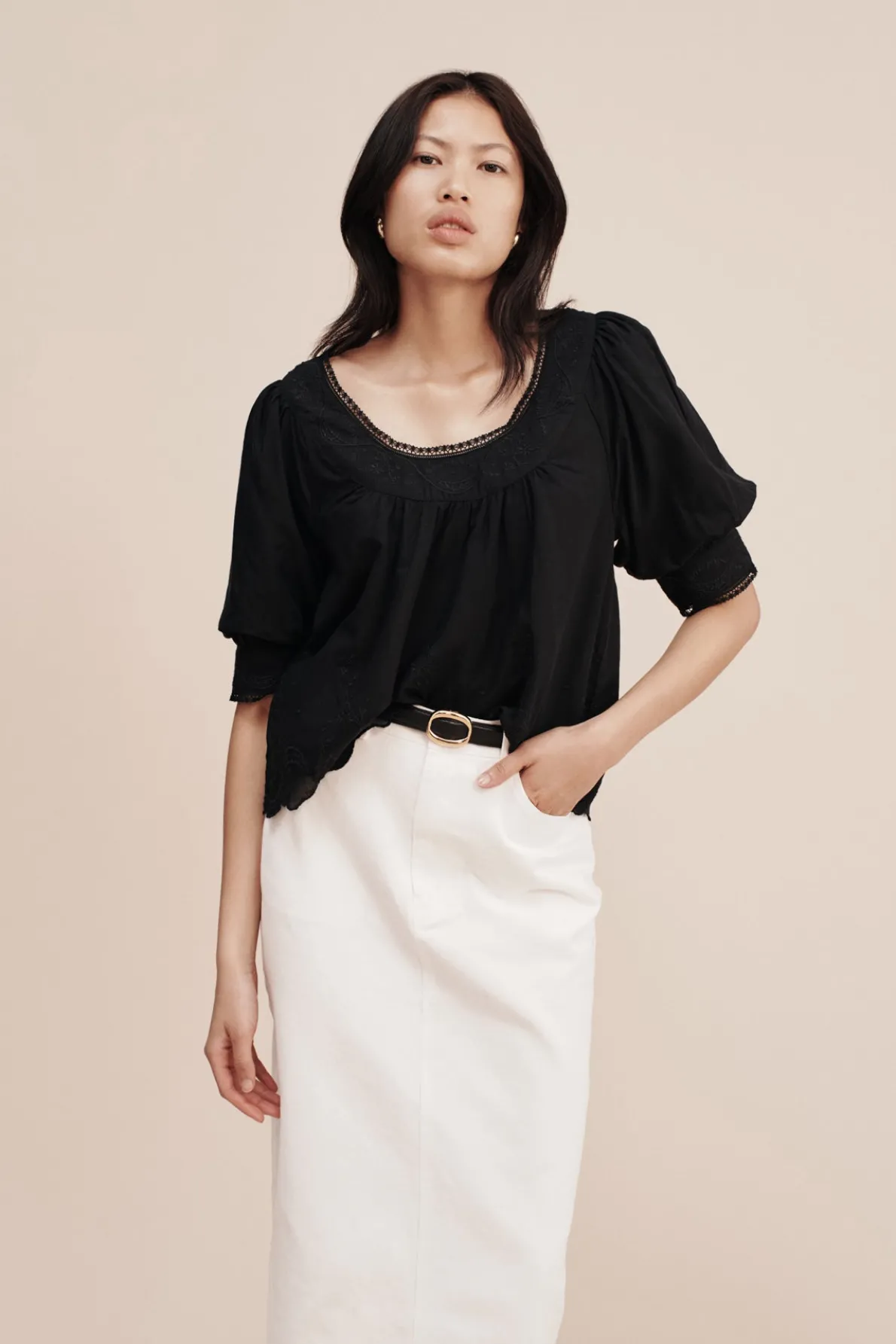 MYLAH TOP - BLACK