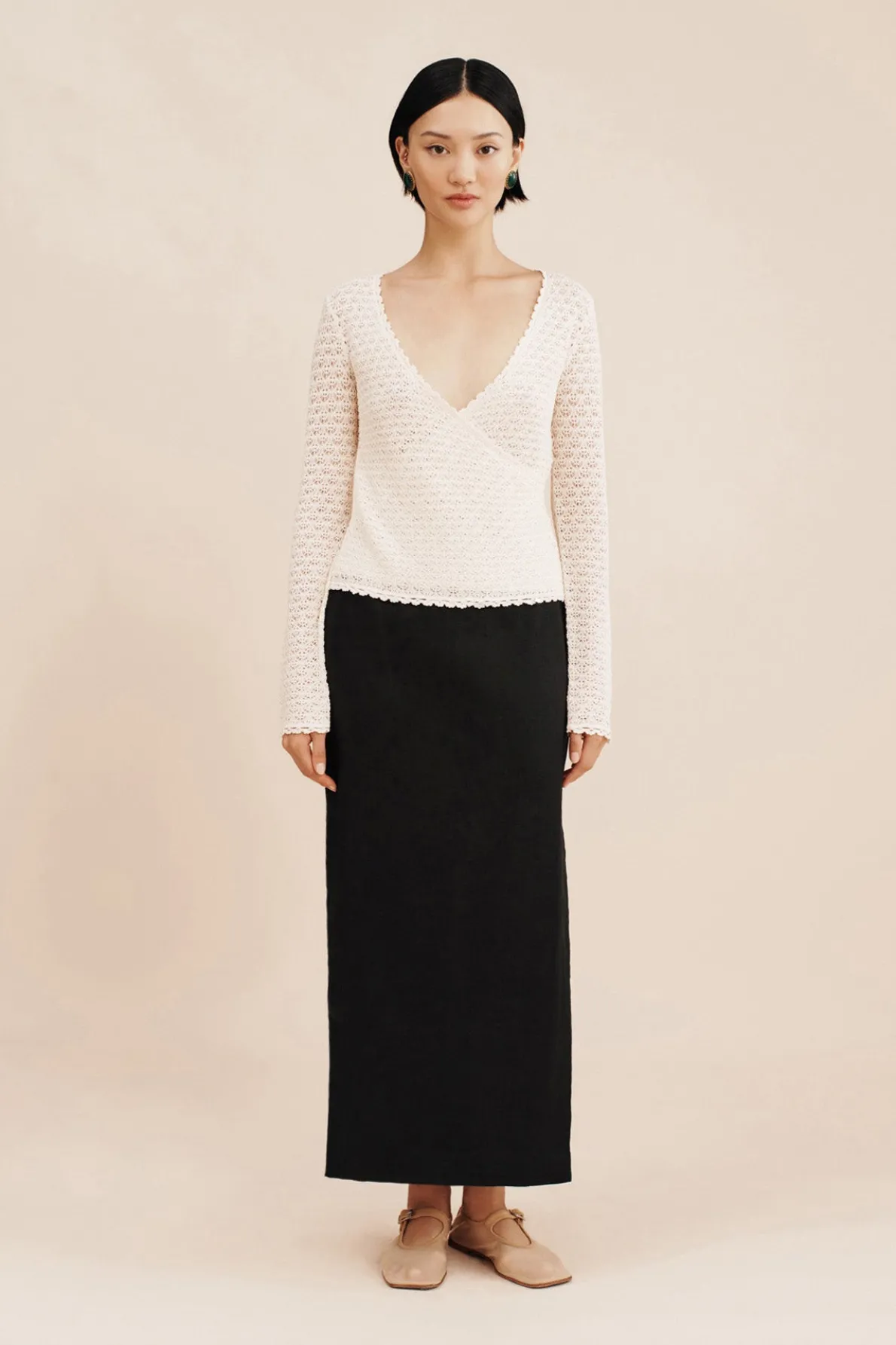 NANCY PENCIL SKIRT - BLACK