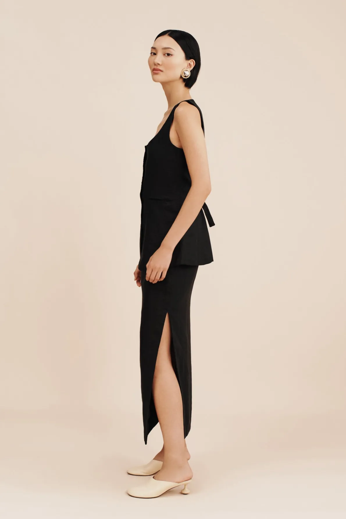 NANCY PENCIL SKIRT - BLACK